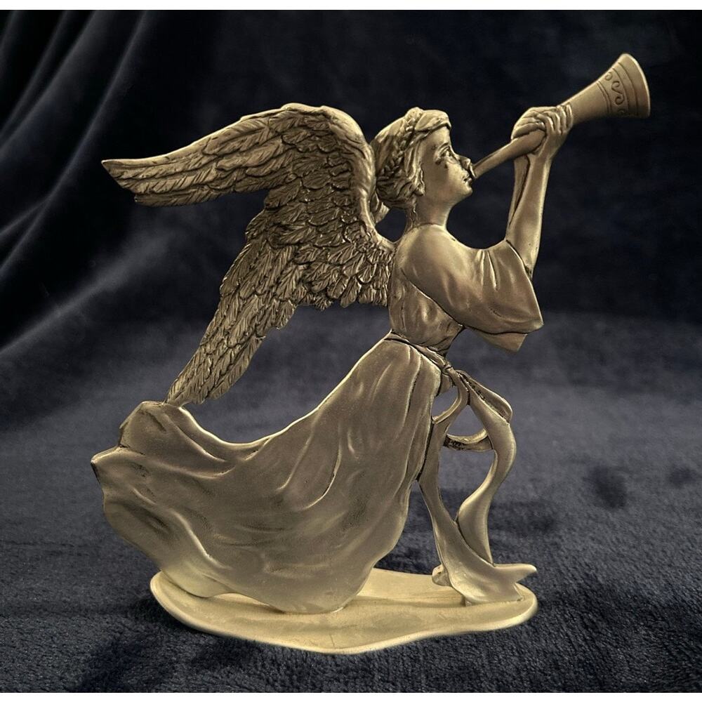 Vintage 1991 Etain Zinn Pewter Angel